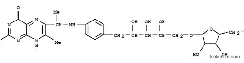 1-(4-((1-(2-amino-7-methyl-4-oxo-6-pteridinyl)ethyl)amino)phenyl)-1-deoxy-(1-ribofuranosyl)ribitol