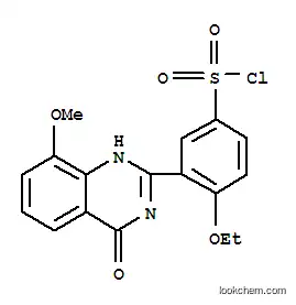 Molecular Structure of 150479-72-4 (Benzenesulfonyl  chloride,  3-(1,4-dihydro-8-methoxy-4-oxo-2-quinazolinyl)-4-ethoxy-  (9CI))