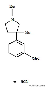 Molecular Structure of 1505-34-6 (3-(1,3-dimethylpyrrolidin-3-yl)phenyl acetate hydrochloride (1:1))
