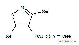 Molecular Structure of 150536-26-8 (Isoxazole, 4-(3-methoxypropyl)-3,5-dimethyl- (9CI))