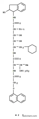 Molecular Structure of 150592-14-6 (L-Idonamide,6-cyclohexyl-2,5,6-trideoxy-N-(2,3-dihydro-2-hydroxy-1H-inden-1-yl)-2-(1-methylethyl)-5-[[2-[[(1-naphthalenyloxy)acetyl]amino]-1-oxo-3-(phosphonooxy)butyl]amino]-,dipotassium salt, [1(1S,2R),5(2S,3R)]- (9CI))