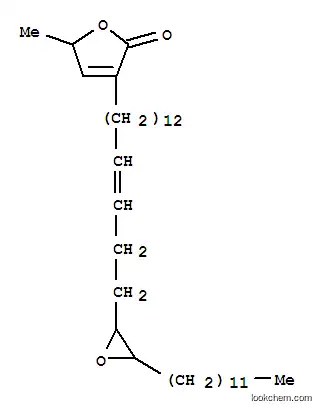 Molecular Structure of 150670-81-8 (2(5H)-Furanone,3-[16-(3-dodecyloxiranyl)-13-hexadecenyl]-5-methyl- (9CI))