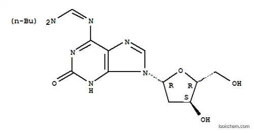 Molecular Structure of 150678-55-0 (N6-(DIISOBUTYLAMINOMETHYLIDENE)-2'-DEOXYISOGUANOSINE)