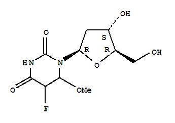 URIDINE,2'-DEOXY-5-FLUORO-5,6-DIHYDRO-6-METHOXY- ...