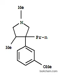 Molecular Structure of 1507-72-8 (3-(3-methoxyphenyl)-1,4-dimethyl-3-propylpyrrolidine)