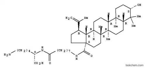 Molecular Structure of 150840-62-3 (N~2~-(8-{[(3beta)-3-hydroxy-28-oxolup-20(29)-en-28-yl]amino}octanoyl)-L-lysine)
