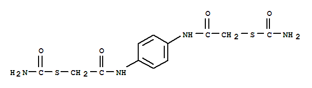 Molecular Structure of 15089-29-9 (Carbamic acid, thio-,S,S-diester with N,N'-p-phenylenebis[2-mercaptoacetamide] (8CI))