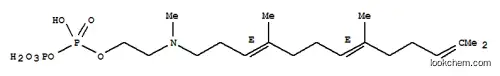 2-{methyl[(3E,7E)-4,8,12-trimethyltrideca-3,7,11-trien-1-yl]amino}ethyl trihydrogen diphosphate