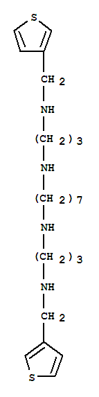 Molecular Structure of 150956-57-3 (1,7-Heptanediamine,N1,N7-bis[3-[(3-thienylmethyl)amino]propyl]-)