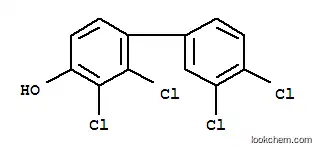 Molecular Structure of 150975-82-9 ([1,1'-Biphenyl]-4-ol,2,3,3',4'-tetrachloro-)