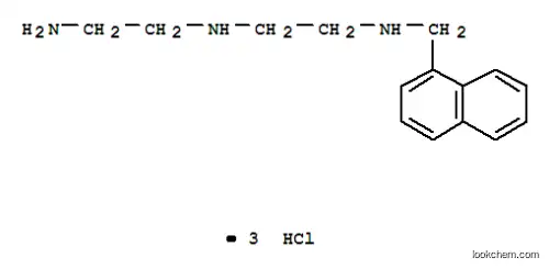 Molecular Structure of 151109-09-0 (1,2-Ethanediamine,N1-(2-aminoethyl)-N2-(1-naphthalenylmethyl)-, hydrochloride (1:3))