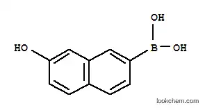 Molecular Structure of 151169-72-1 (Boronic acid, (7-hydroxy-2-naphthalenyl)- (9CI))