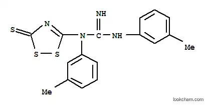 Molecular Structure of 151220-52-9 (1,2-bis(3-methylphenyl)-1-(3-thioxo-3H-1,2,4-dithiazol-5-yl)guanidine)