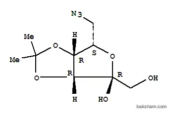 Molecular Structure of 151252-13-0 (.alpha.-L-Tagatofuranose, 6-azido-6-deoxy-3,4-O-(1-methylethylidene)-)