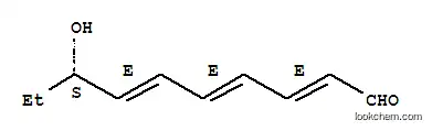 Molecular Structure of 151310-55-3 (2,4,6-Decatrienal,8-hydroxy-, (2E,4E,6E,8S)-)