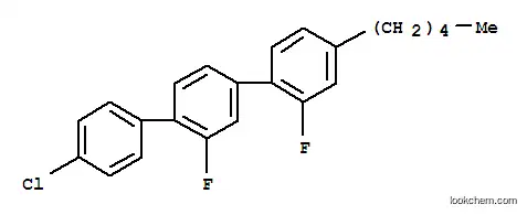 Molecular Structure of 151359-01-2 (4-Chlor-2′,2′-difluor-4′′-pentyl-[1,1′:4′,1′′-terphenyl])