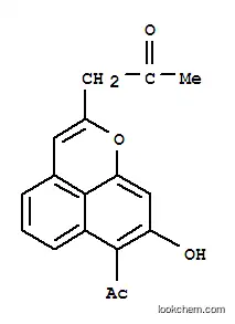 Molecular Structure of 151363-04-1 (2-Propanone,1-(7-acetyl-8-hydroxynaphtho[1,8-bc]pyran-2-yl)-)