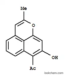 Molecular Structure of 151363-05-2 (Ethanone,1-(8-hydroxy-2-methylnaphtho[1,8-bc]pyran-7-yl)-)