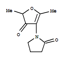 2-PYRROLIDIN-1-YLNE,1-(4,5-DIHYDRO-2,5-DIMETHYL-4-OXO-3-FURANYL)-