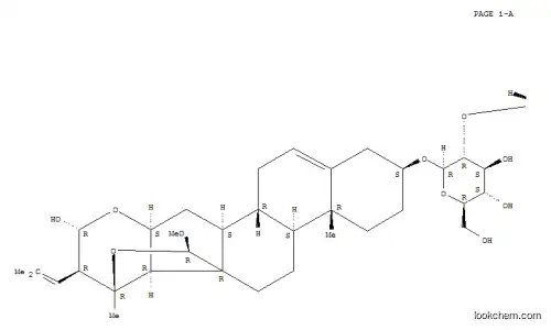 Molecular Structure of 151392-07-3 (b-D-Glucopyranoside, (3b,16b,18R,22R,23R)-16,23:18,20-diepoxy-23-hydroxy-18-methoxy-22-(2-methyl-1-propen-1-yl)-24-norchol-5-en-3-ylO-6-deoxy-a-L-mannopyranosyl-(1&reg;2)-O-b-D-glucopyranosyl-(1&reg;2)-)