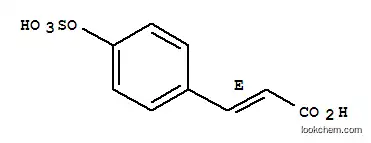 Molecular Structure of 151481-49-1 (2-Propenoic acid,3-[4-(sulfooxy)phenyl]-, (2E)-)