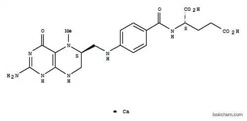 Molecular Structure of 151533-22-1 (Levomefolate calcium)