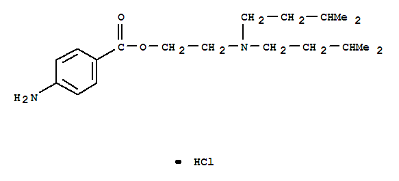 Ethanol,2-[bis(3-methylbutyl)amino]-, 1-(4-aminobenzoate), hydrochloride (1:1) cas  15154-32-2