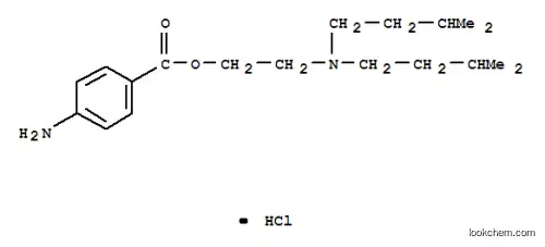 Molecular Structure of 15154-32-2 (2-[bis(3-methylbutyl)amino]ethyl 4-aminobenzoate)