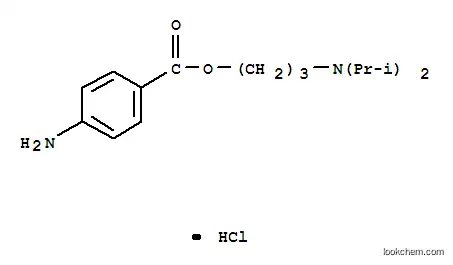 Molecular Structure of 15154-37-7 (3-(dipropan-2-ylamino)propyl 4-aminobenzoate)