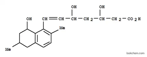 Molecular Structure of 151637-37-5 (6-Heptenoic acid,3,5-dihydroxy-7-(5,6,7,8-tetrahydro-8-hydroxy-2,6-dimethyl-1-naphthalenyl)-(9CI))