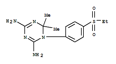 1,3,5-TRIAZINE-2,4-DIAMINE,1-[4-(ETHYLSULFONYL)PHENYL]-1,6-DIHYDRO-6,6-DIMETHYL-CAS