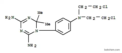 1-{4-[bis(2-chloroethyl)amino]phenyl}-6,6-dimethyl-1,6-dihydro-1,3,5-triazine-2,4-diamine