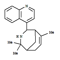Molecular Structure of 151677-05-3 (3-Azabicyclo[3.3.1]non-6-ene,2,2,6-trimethyl-4-(4-quinolinyl)-)