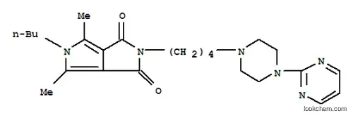 Pyrrolo(3,4-c)pyrrole-1,3(2H,5H)-dione, 5-butyl-4,6-dimethyl-2-(4-(4-(2-pyrimidinyl)-1-piperazinyl)butyl)-