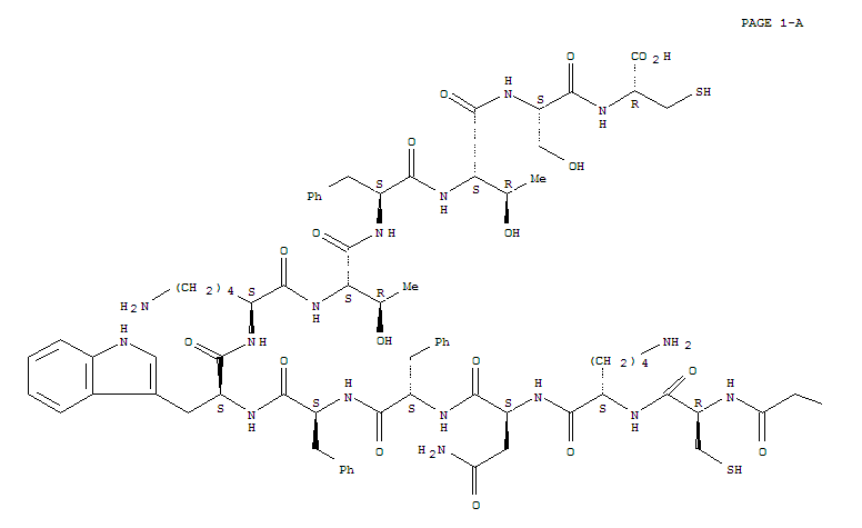 Molecular Structure of 151897-96-0 (Somatostatin-26 (Amiacalva reduced) (9CI))
