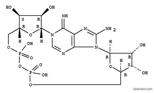 8-aminoadenosine cyclic 3',5'-(hydrogen phosphate) 5'-ribofuranosyl ester