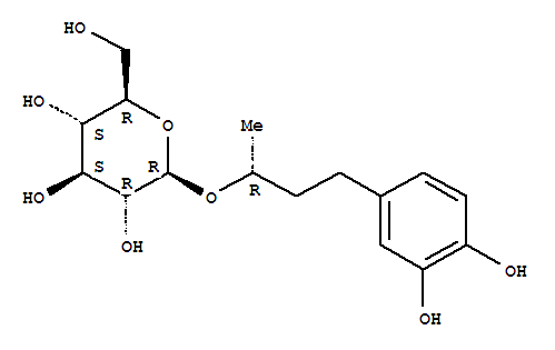 Molecular Structure of 151898-49-6 (b-D-Glucopyranoside,(1R)-3-(3,4-dihydroxyphenyl)-1-methylpropyl)