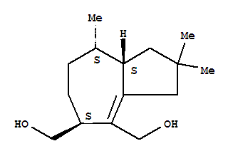 Molecular Structure of 152075-93-9 (4,5-Azulenedimethanol,1,2,3,5,6,7,8,8a-octahydro-2,2,8-trimethyl-, (5S,8S,8aS)-)