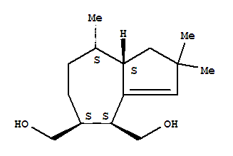 Molecular Structure of 152075-94-0 (4,5-Azulenedimethanol,1,2,4,5,6,7,8,8a-octahydro-2,2,8-trimethyl-, (4S,5S,8S,8aS)-)