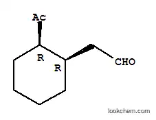 Molecular Structure of 152090-47-6 (Cyclohexaneacetaldehyde-formyl-d, 2-acetyl-, cis- (9CI))