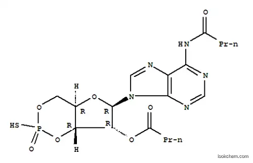 Molecular Structure of 152218-23-0 (2'-O-MONOBUTYRYLADENOSINE-3',5'-CYCLIC MONOPHOSPHOROTHIOATE, RP-ISOMER SODIUM SALT)