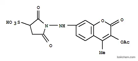 Molecular Structure of 152305-86-7 (sulfosuccinimidyl 7-amino-4-methylcoumarin-3-acetate)