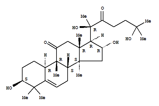 Molecular Structure of 152340-36-8 (19-Norlanost-5-ene-11,22-dione,3,16,20,25-tetrahydroxy-9-methyl-, (3b,9b,10a,16a)- (9CI))