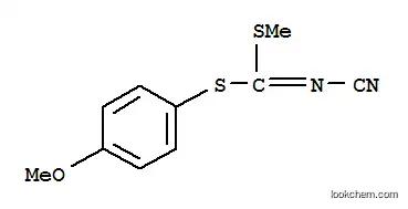 Molecular Structure of 152381-97-0 ((4-METHOXYPHENYL) METHYL CYANOCARBONIMIDODITHIOATE)