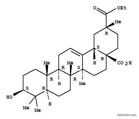 Molecular Structure of 152841-79-7 (Olean-12-ene-28,29-dioicacid, 3-hydroxy-, 29-ethyl ester, (3b,20a)- (9CI))