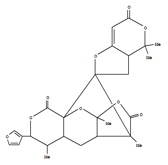 Molecular Structure of 152845-79-9 (Spiro[4H-furo[3,2-c]pyran-2(6H),10'-[8H-3,8a]methanofuro[2,3-b]pyrano[4,3-e]pyran]-2',6,8'(3'H)-trione,6'-(3-furanyl)-3,3a,3'a,4',4'a,5',6',9'a-octahydro-3',4,4,5',9'a-pentamethyl-,(2R,3'S,3aS,3'aS,4'aR,5'R,6'R,8'aR,9'aR)- (9CI))
