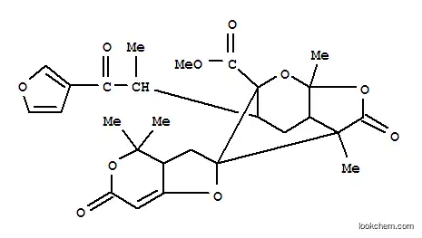 Spiro[4H-furo[3,2-c]pyran-2(3H),8'-[3,6]methano[6H]furo[2,3-b]pyran]-6'-carboxylicacid,5'-[(1R)-2-(3-furanyl)-1-methyl-2-oxoethyl]-2',3',3a,3'a,4',5',6,7'a-octahydro-3',4,4,7'a-tetramethyl-2',6-dioxo-,methyl ester, (2R,3'S,3aS,3'aS,5'R,6'R,7'aR)- (9CI)