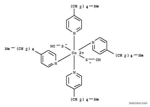 Molecular Structure of 15304-25-3 (Cobalt,tetrakis(4-pentylpyridine)bis(thiocyanato-S)- (9CI))