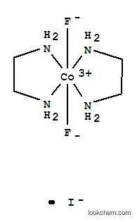 Molecular Structure of 15304-39-9 (Cobalt(1+),bis(1,2-ethanediamine-N,N')difluoro-, iodide, (OC-6-22)- (9CI))