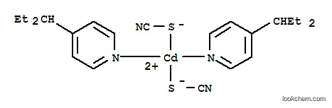 Molecular Structure of 15304-88-8 (Cadmium,bis[4-(1-ethylpropyl)pyridine]bis(thiocyanato-S)-, (T-4)- (9CI))